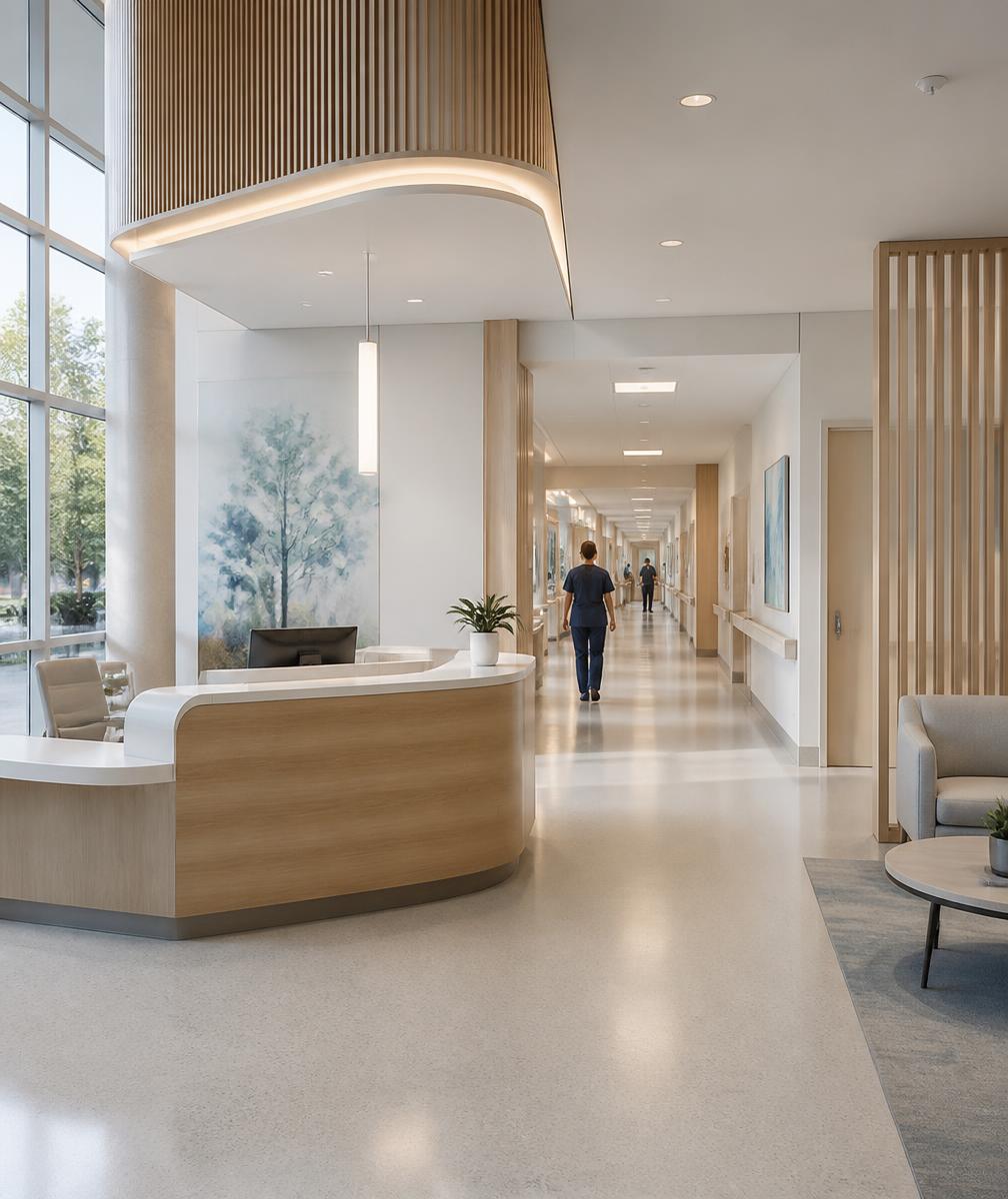 Modern hospital interior
