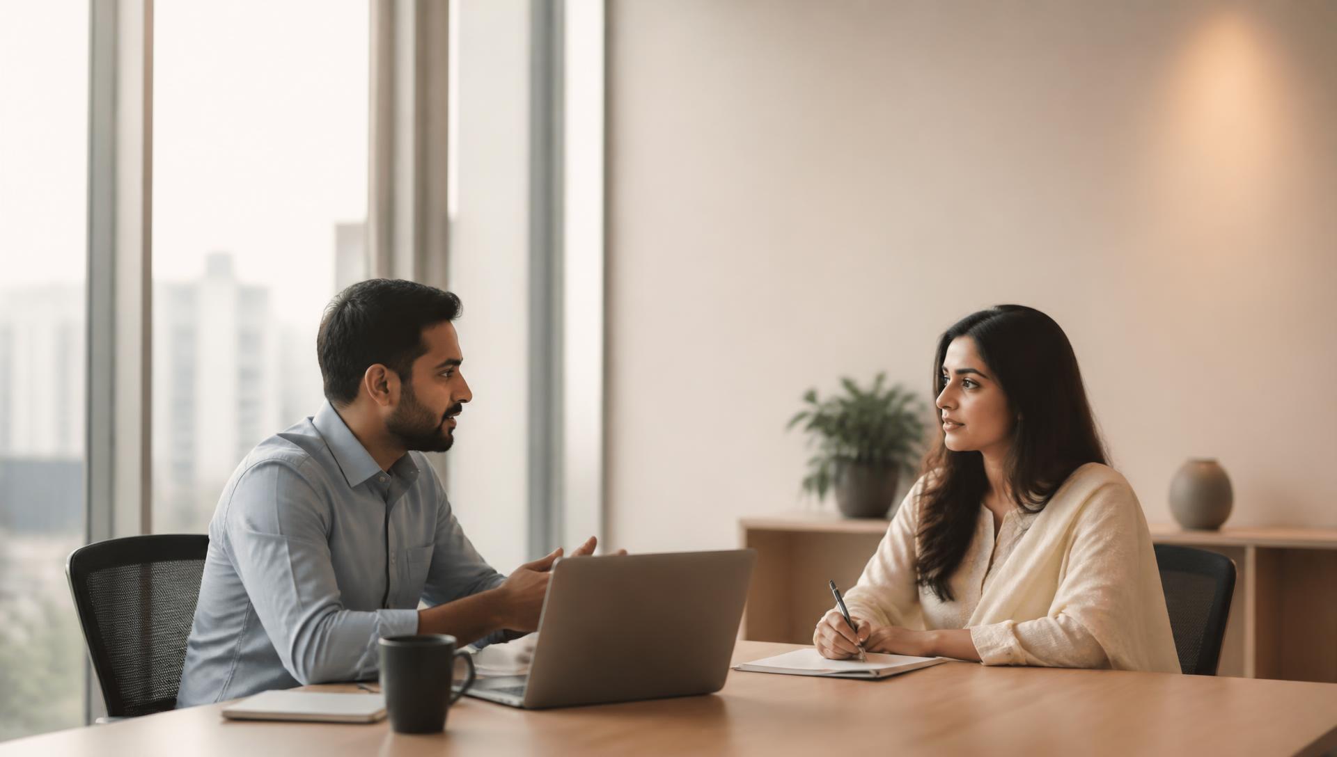 Medbit strategists in conversation at the Dhaka office